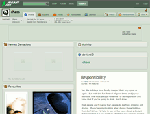 Tablet Screenshot of chaos.deviantart.com