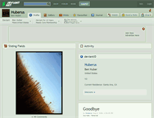 Tablet Screenshot of huberus.deviantart.com