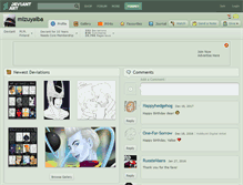 Tablet Screenshot of mizuyaiba.deviantart.com