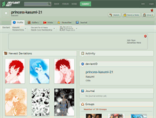 Tablet Screenshot of princess-kasumi-21.deviantart.com
