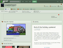Tablet Screenshot of completechaos21.deviantart.com
