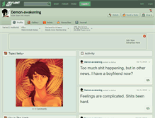 Tablet Screenshot of demon-awakening.deviantart.com