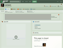 Tablet Screenshot of ccamazon.deviantart.com