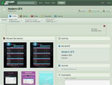 Tablet Screenshot of modern-gfx.deviantart.com