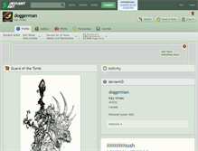 Tablet Screenshot of doggerman.deviantart.com