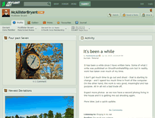 Tablet Screenshot of mcallisterbryant.deviantart.com