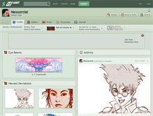 Tablet Screenshot of nexxorcist.deviantart.com