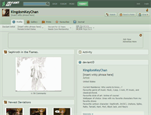 Tablet Screenshot of kingdomkeychan.deviantart.com