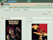 Tablet Screenshot of cinnakitty.deviantart.com