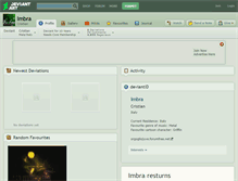 Tablet Screenshot of imbra.deviantart.com
