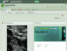 Tablet Screenshot of clockworktree.deviantart.com