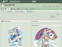 Tablet Screenshot of kuroi-nekomata.deviantart.com