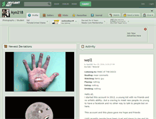 Tablet Screenshot of kyo218.deviantart.com