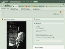 Tablet Screenshot of lamiller.deviantart.com