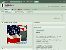 Tablet Screenshot of darkshot618.deviantart.com