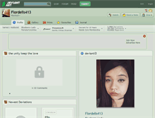 Tablet Screenshot of flordelis413.deviantart.com