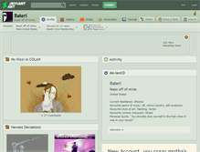 Tablet Screenshot of bateri.deviantart.com
