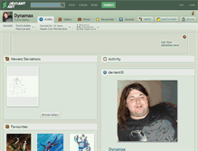 Tablet Screenshot of dynamax.deviantart.com
