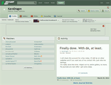 Tablet Screenshot of kavodragon.deviantart.com