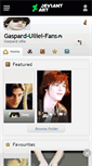 Mobile Screenshot of gaspard-ulliel-fans.deviantart.com