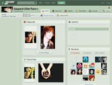 Tablet Screenshot of gaspard-ulliel-fans.deviantart.com