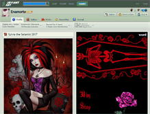 Tablet Screenshot of enamorte.deviantart.com