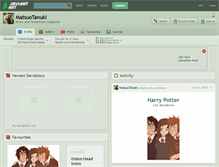 Tablet Screenshot of matsuotanuki.deviantart.com
