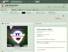 Tablet Screenshot of lilith13thevampire.deviantart.com