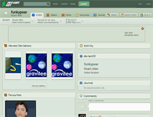 Tablet Screenshot of funkypear.deviantart.com