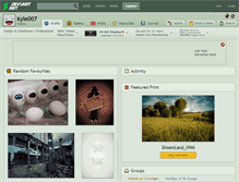 Tablet Screenshot of kyle007.deviantart.com