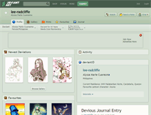 Tablet Screenshot of lee-radcliffe.deviantart.com