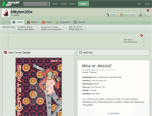 Tablet Screenshot of kittytom200x.deviantart.com