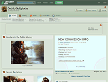 Tablet Screenshot of gothic-goldylocks.deviantart.com