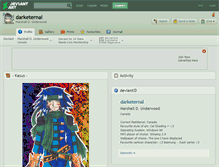 Tablet Screenshot of darketernal.deviantart.com
