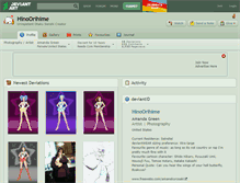 Tablet Screenshot of hinoorihime.deviantart.com