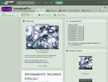 Tablet Screenshot of conceptualfx.deviantart.com