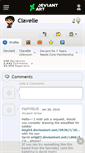 Mobile Screenshot of clavelle.deviantart.com
