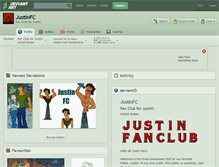 Tablet Screenshot of justinfc.deviantart.com