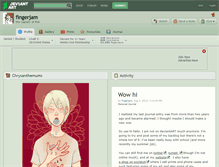 Tablet Screenshot of fingerjam.deviantart.com