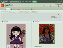 Tablet Screenshot of maggieraven.deviantart.com