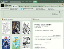 Tablet Screenshot of kidjersey.deviantart.com