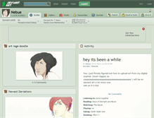Tablet Screenshot of nebue.deviantart.com