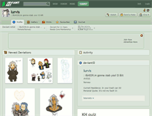 Tablet Screenshot of lurvis.deviantart.com