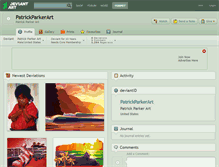 Tablet Screenshot of patrickparkerart.deviantart.com