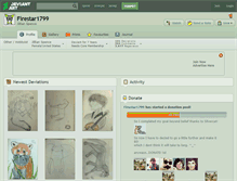 Tablet Screenshot of firestar1799.deviantart.com