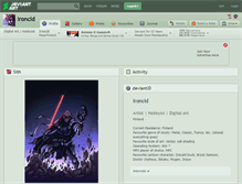 Tablet Screenshot of ironcid.deviantart.com