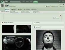 Tablet Screenshot of dshark.deviantart.com
