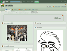 Tablet Screenshot of maneakiller.deviantart.com