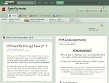 Tablet Screenshot of flash-fic-month.deviantart.com