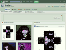 Tablet Screenshot of jimathers.deviantart.com